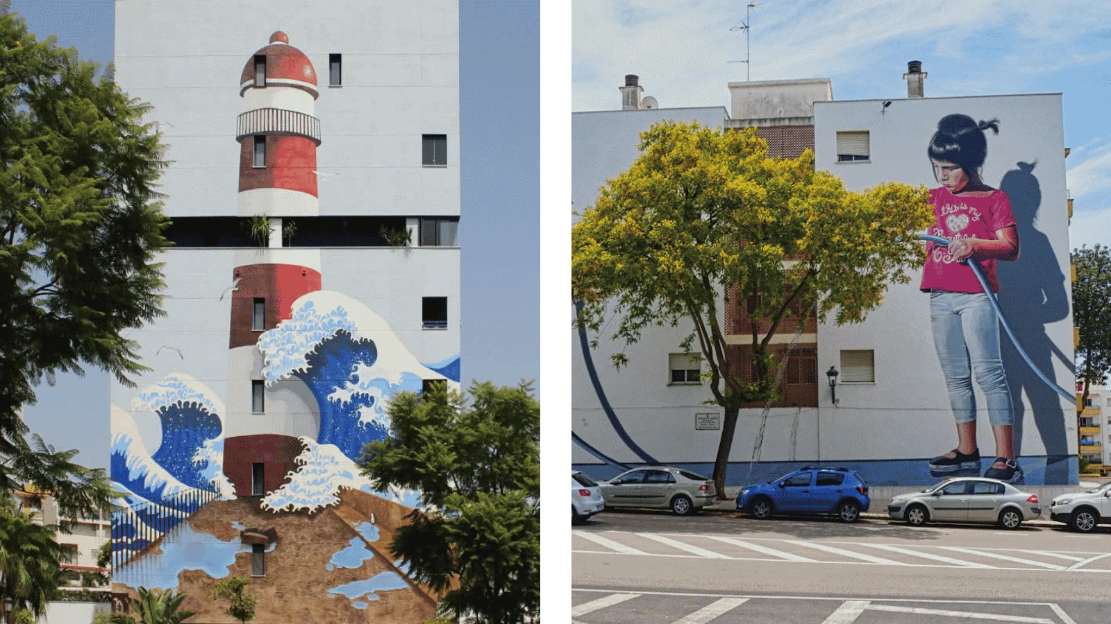 Monumental murals in Estepona have transformed the town into one of the largest open-air art galleries in Spain.