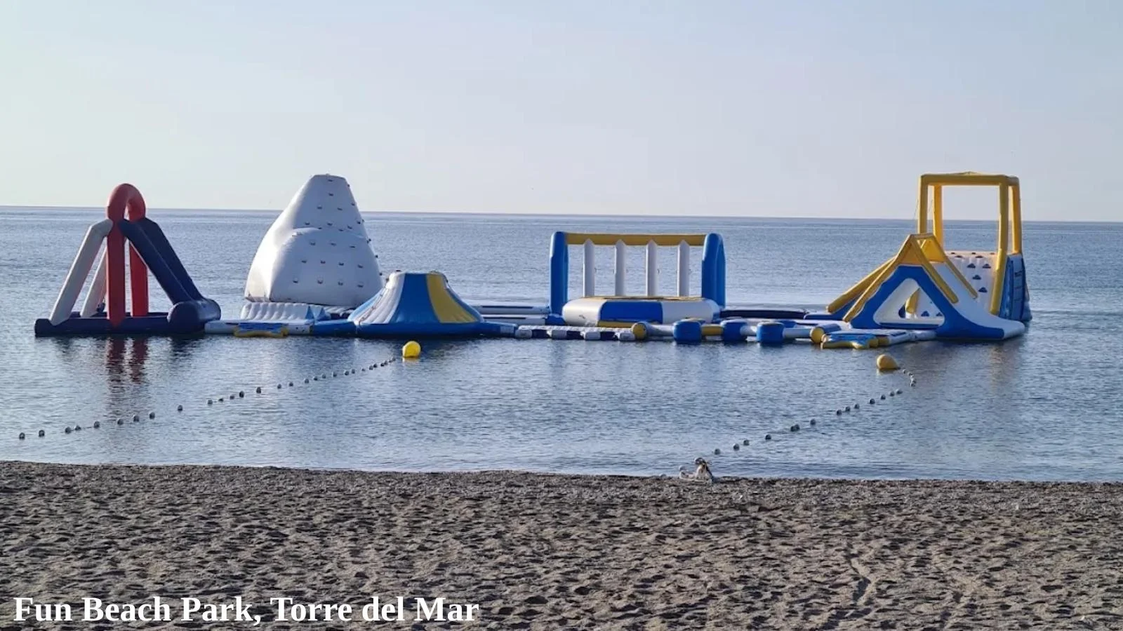 Fun Beach Park floating water park in Torre del Mar