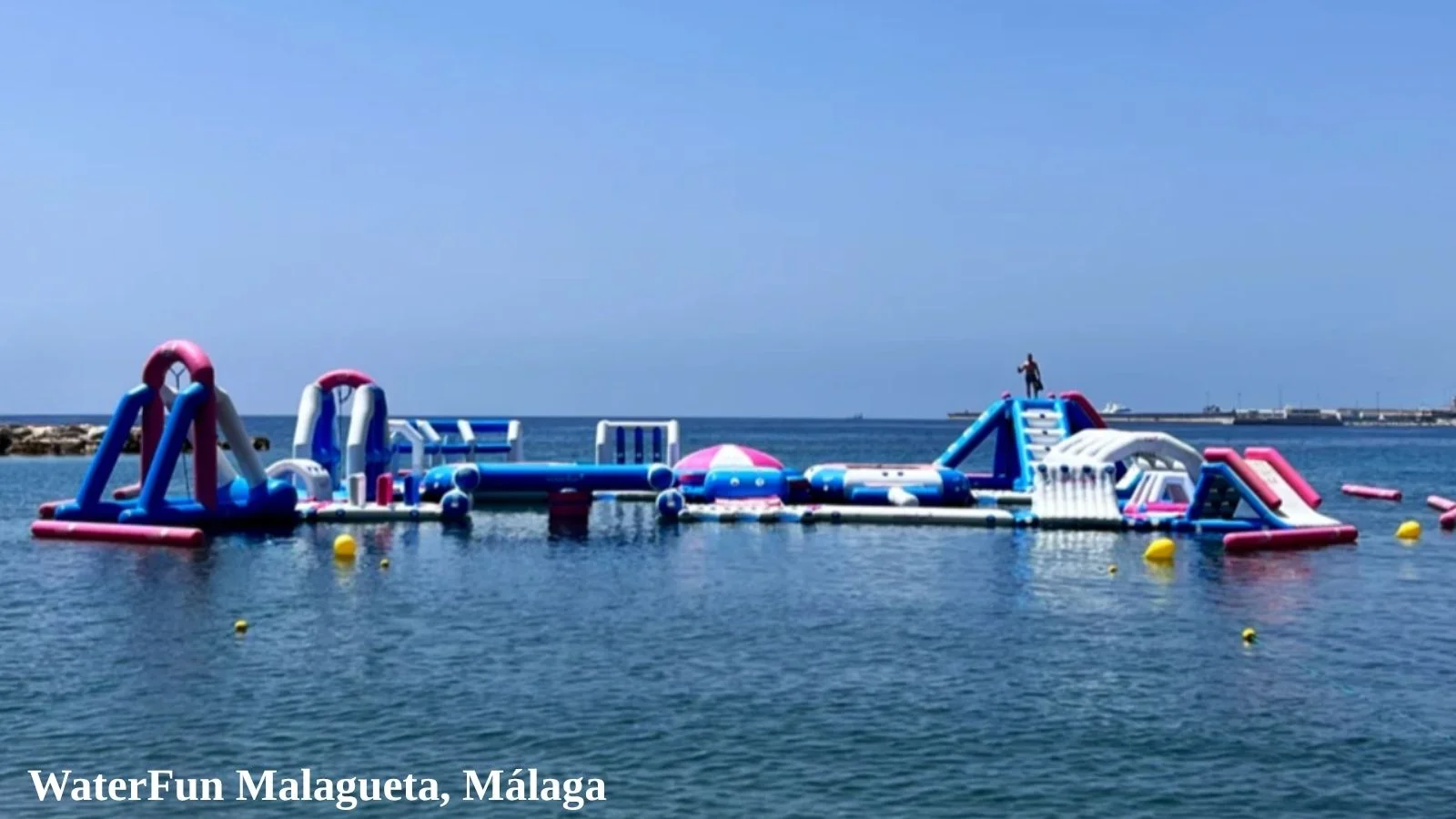 WaterFun Malagueta floating water park in Málaga
